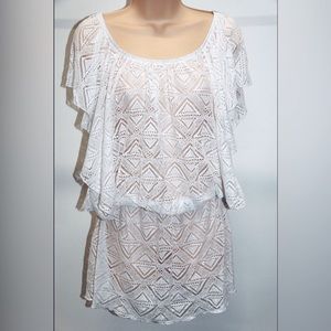 White Swimsuit Cover Up